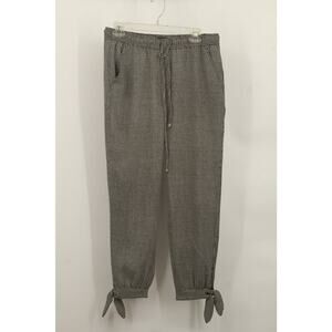 White House Black Market Women's Jogger Pants Geometric Print Size 8 Black/White